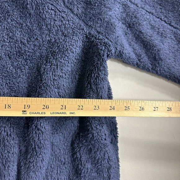 LL Bean Winterloft Fleece 1/4 Zip Sweatshirt Men Size XL Reg Pullover Navy Blue - Picture 6 of 8